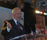 NDP Leader Jack Layton making his speech